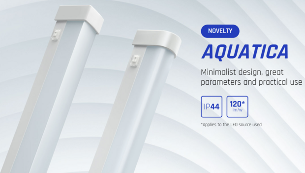 LED ARMATUUR AQUATICA IP44 SQUARE 230V 15W 1600LM 3000K