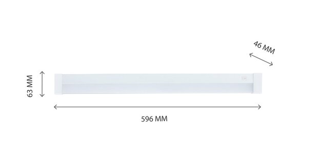 LED ARMATUUR AQUATICA IP44 SQUARE 230V 15W 1600LM 3000K