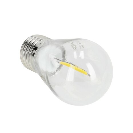 LED ST45 GLOEILAMP PLASTIC 230V E27 1W 50LM 2700K  