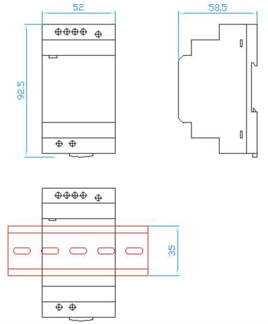 LED DIN-RAIL TRANSFORMATOR 24V/DC 60-WATT 2,50A