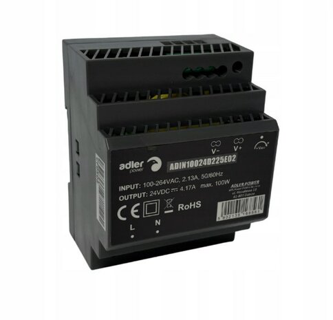 LED DIN-RAIL TRANSFORMATOR 24V/DC 100-WATT 4,17A