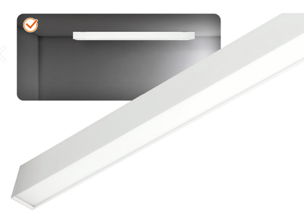 LED LINEAR ARMATUUR WIT 120CM POWER- & CCT-SWITCH 