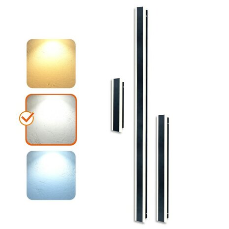 LED TUIN- WANDLAMP MIRANA-S IP44 230V 30/60/120CM 