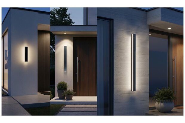 LED TUIN- WANDLAMP MIRANA IP44 230V 30/60/120CM 