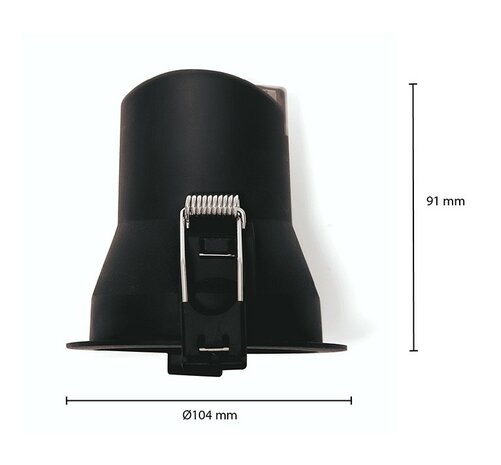 LED INBOUWSPOT 60&deg; IP44 DIMBAAR 230V 9W CCT-SWITCH