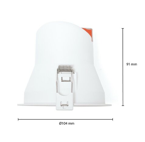 LED INBOUWSPOT 60&deg; IP44 DIMBAAR 230V 9W CCT-SWITCH