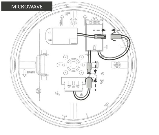 LED PLAFONDLAMP MET SENSOR IP66 IK10 8W/12W/16W 3000K/4000K/6000K 