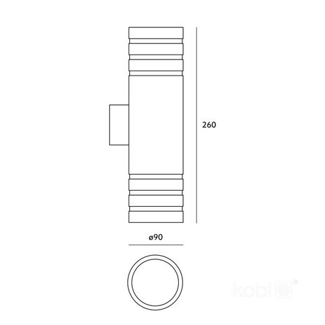 TUINLAMP GEVELLAMP QUERK-5 UP/DOWN IP54 230V GU10