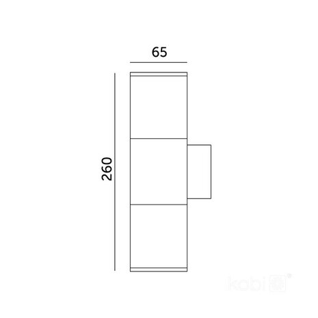 TUINLAMP GEVELLAMP QUERK-3 UP/DOWN IP54 230V GU10