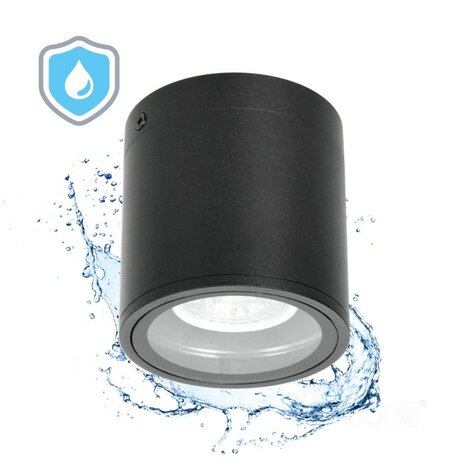 BUITENLAMP OPBOUWSPOT QUERK-2 IP54 230V GU10