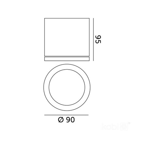 BUITENLAMP OPBOUWSPOT QUERK-2 IP54 230V GU10