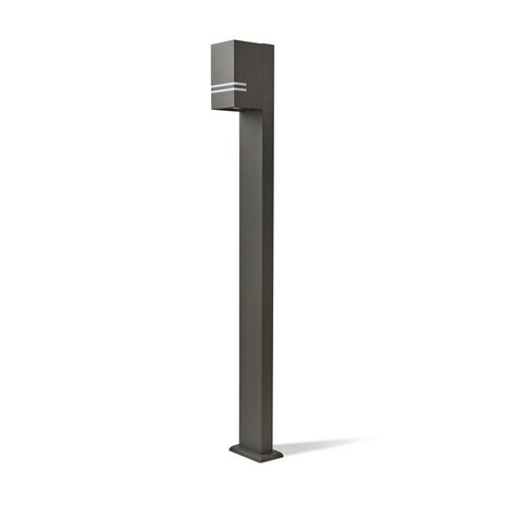 TUINPAAL SOKKELLAMP ZWART 100CM IP44 230V GU10