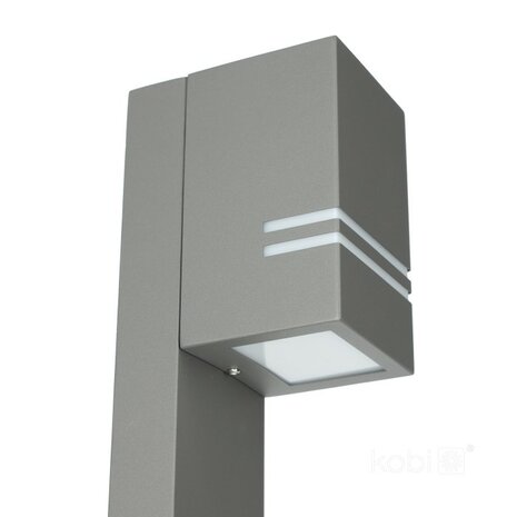 TUINPAAL SOKKELLAMP GRIJS 100CM IP44 230V GU10