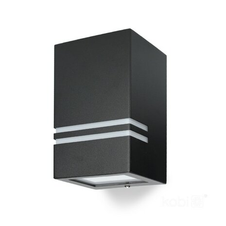 TUINLAMP WANDLAMP ZWART DOWN IP44 230V GU10