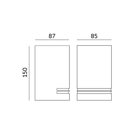 TUINLAMP WANDLAMP ZWART DOWN IP44 230V GU10