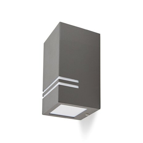 TUINLAMP WANDLAMP GRIJS DOWN IP44 230V GU10