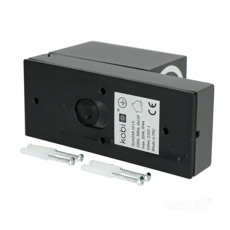 BUITENLAMP WANDLAMP MET SENSOR GRIJS IP44 230V GU10