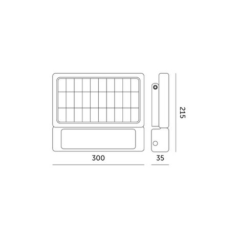 LED SOLAR VERSTRALER MET BEWEGINGSSENOR 10W 1080LM IP65