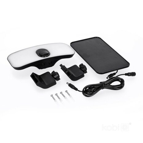 LED SOLAR VERSTRALER MET SENOR IP65 13W 1400LM 4000K 