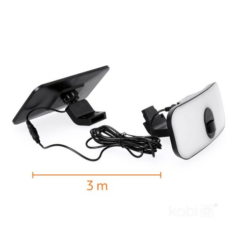 LED SOLAR VERSTRALER MET SENOR IP65 13W 1400LM 4000K 