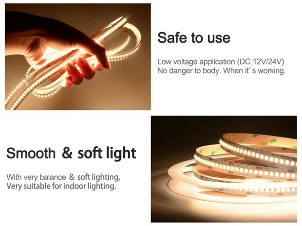 SMD LED STRIP PRO BRIGHT LIGHT IP20 24V/DC 15W/M. 3 LICHTKLEUREN