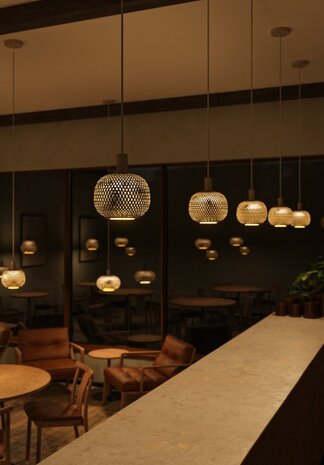 SEGULA LED FLOATING BAMBOO BRONZE GLOBE G180 5W 350LM 2200K