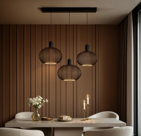 SEGULA LED FLOATING FILO BLACK GLOBE G180 5W 380LM 2200K