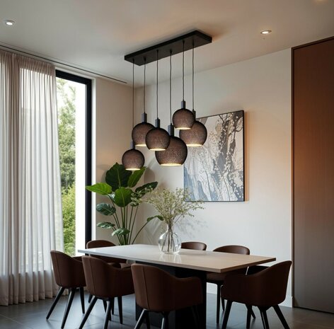 SEGULA LED FLOATING CAGE BLACK GLOBE G300 5W 350LM 2200K