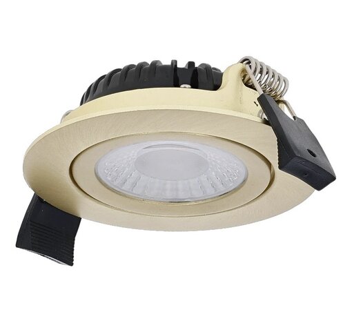 LED INBOUWSPOT SLIM-FIT IP65 DIM TO WARM POWER & CCT-SWITCH BRASS