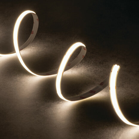 COB LED STRIP PRO 2LINES HIGH LUMEN 4090LM/M. 24V 28W/M. WIT 