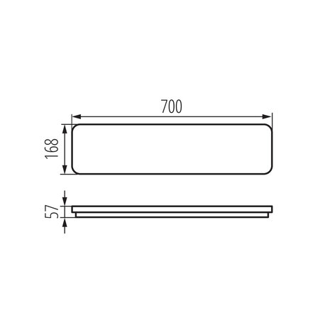 LED PLAFONDLAMP LINCEA 70CM POWER & CCT-SWITCH 15/20/24W 
