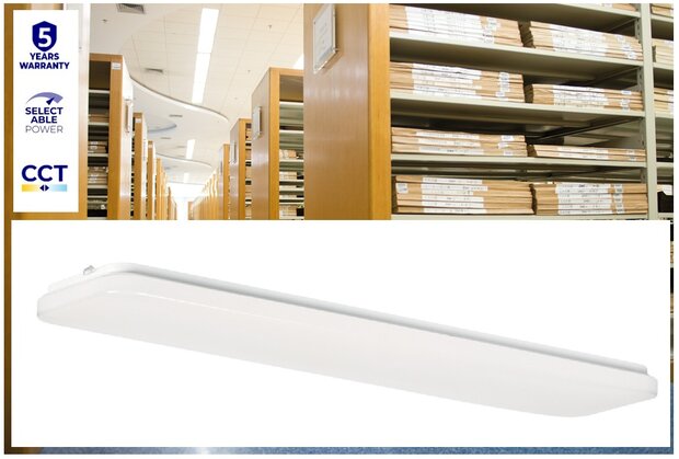 LED PLAFONDLAMP LINCEA 120CM POWER & CCT-SWITCH 30/38/45W 