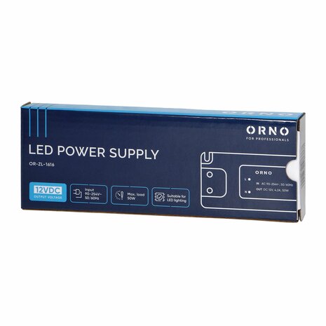 LED TRANSFORMATOR ECO IP20 12V/DC 50W 4,2A 