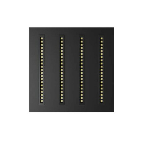 LOUVRE LED PANEEL ZWART 60X60CM UGR-16 DIM CCT-SWITCH 30W 4200LM 