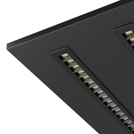 LOUVRE LED PANEEL ZWART 60X60CM UGR-16 DIM CCT-SWITCH 30W 4200LM 