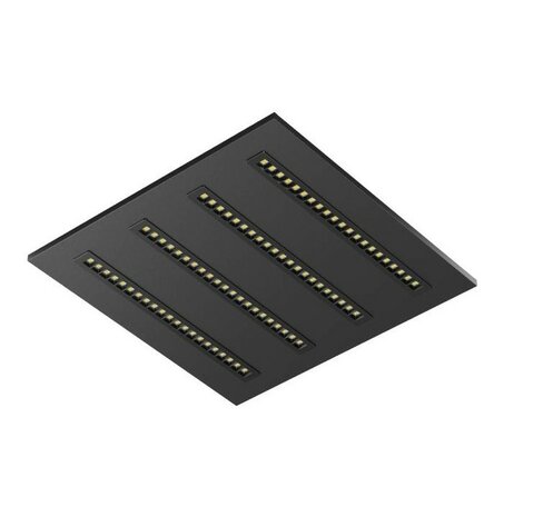 LOUVRE LED PANEEL ZWART 60X60CM UGR-16 DIM CCT-SWITCH 30W 4200LM 