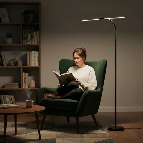 LED VLOERLAMP TEILO-II DIMBAAR 3CCT-SWITCH 14W 800LM 