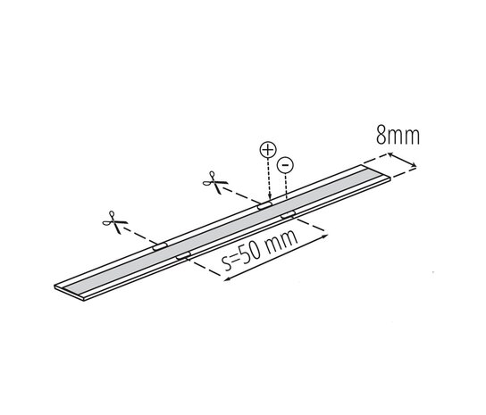 COB LED STRIP 24V/DC 3W/M 3000K 50-METER ROL