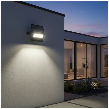LED SOLAR VERSTRALER MET SENSOR 3CCT 20W 1600LM IP54 