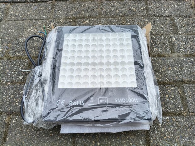 LED Proslim Verstraler Schijnwerper 100W 4000K IP66