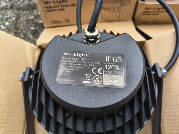 4 x LED Tuinspot Mi-Light RGB+CCT 15W 1200LM IP65 FuttC03