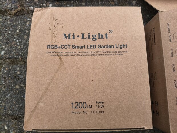 4 x LED Tuinspot Mi-Light RGB+CCT 15W 1200LM IP65 FuttC03
