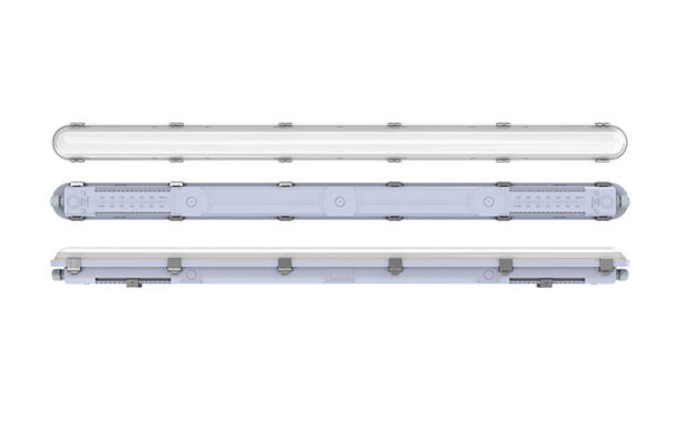 LED BATTEN 150CM MERRYTEK SENSOR 35-60W IP65 IK08 CCT-SWITCH 