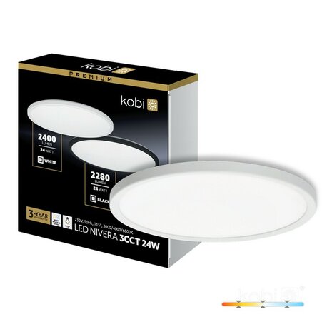 LED PLAFONDLAMP NIVERA CIRCLE IP54 24W 2280LM 3CCT 