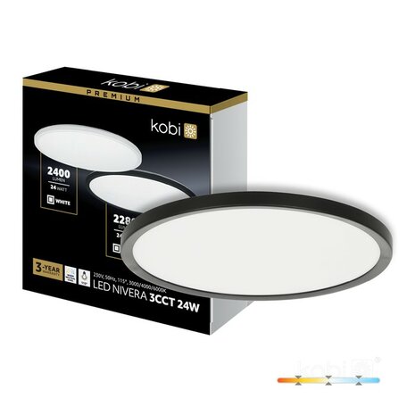 LED PLAFONDLAMP NIVERA CIRCLE IP54 24W 2280LM 3CCT 