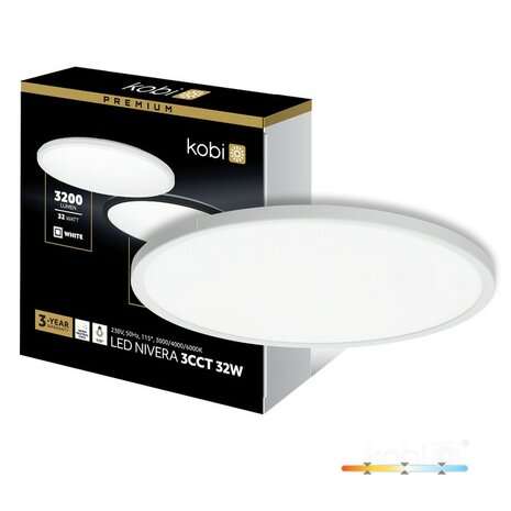 LED PLAFONDLAMP NIVERA CIRCLE IP54 32W 3040LM 3CCT 