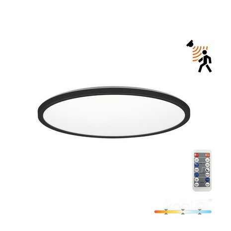 LED PLAFONDLAMP NIVERA MET SENSOR & REMOTE IP54 12W 1200LM 3CCT 
