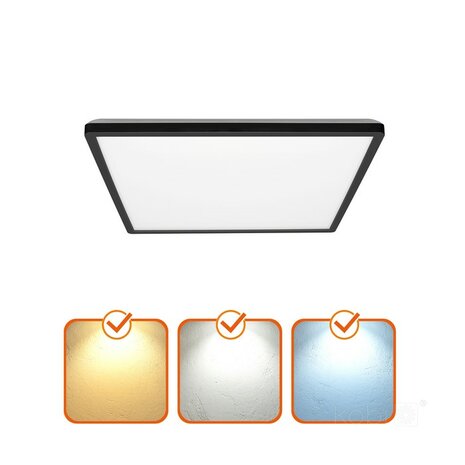 LED PLAFONDLAMP NIVERA SQUARE IP54 24W 2280LM 3CCT 