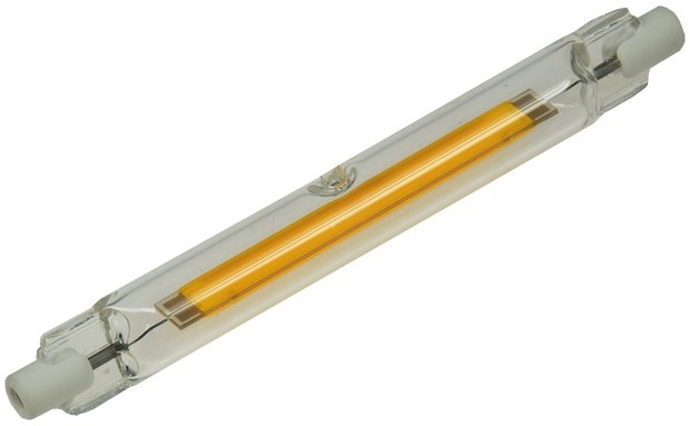 LED R7S STAAFLAMP GLAS J118 230V 8W=65W 970LM 2900K 