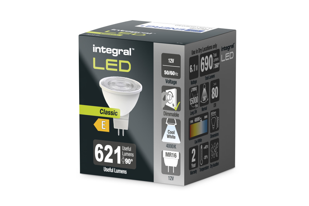 Spot LED encastrable GU5.3 IP65 D82 5W 4000K alu brossé